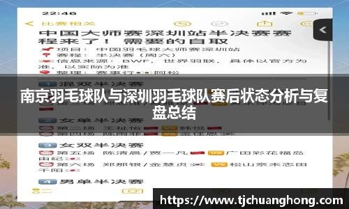 南京羽毛球队与深圳羽毛球队赛后状态分析与复盘总结